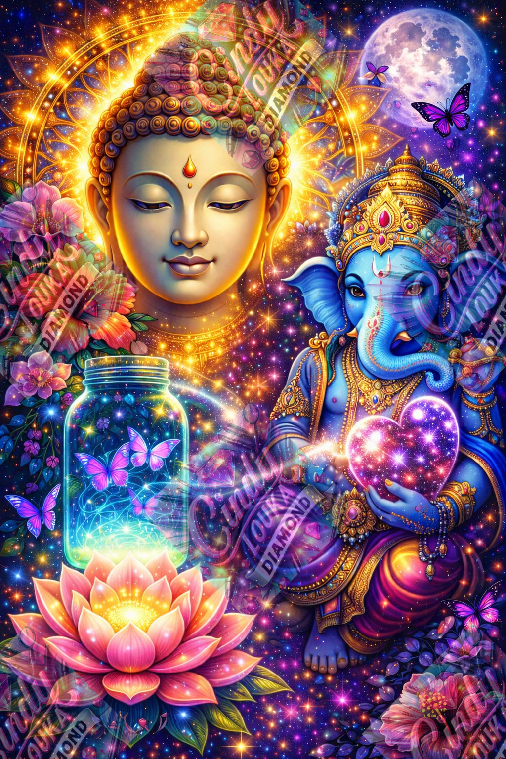 Lumière des Mondes 60x100 cm