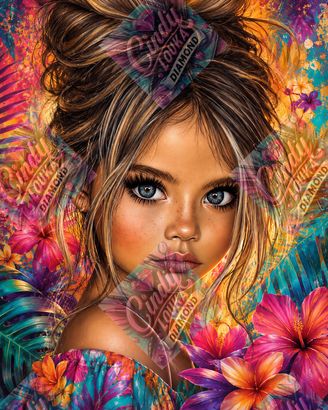 Tropical Beauty 60x75 cm