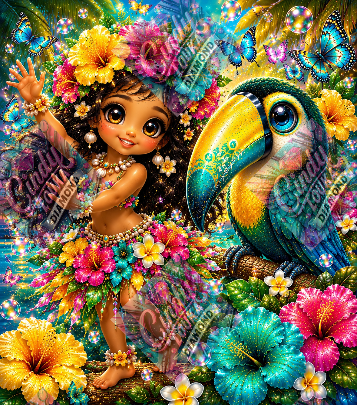 Danseuse du Soleil Tropical 70x80
