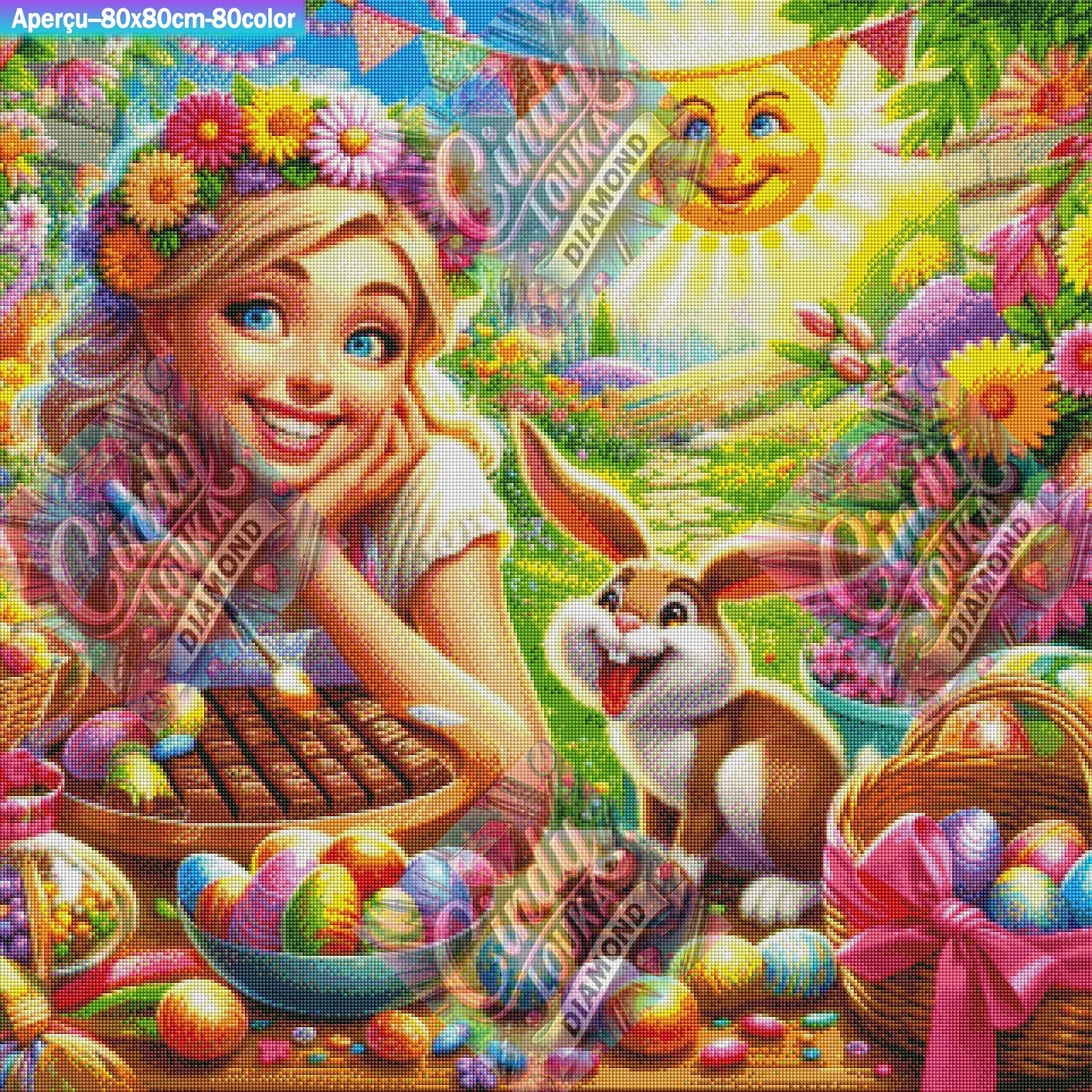 Youpi, C’est Pâques ! 80x80 cm
