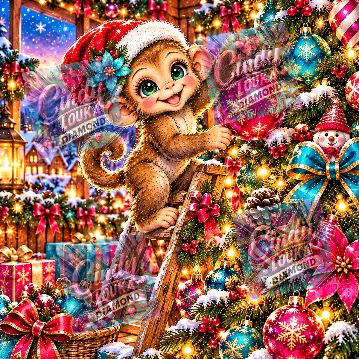 Opération Sapin de Noël 80x80 cm