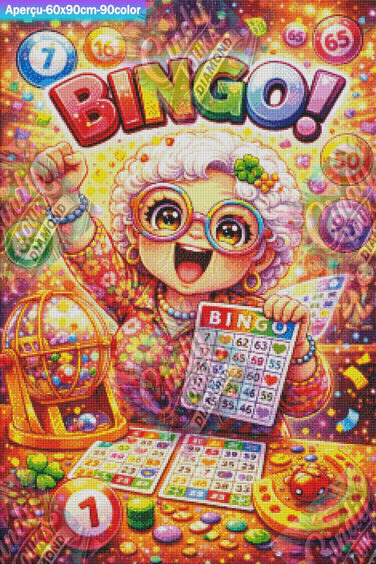 Attention...Bingo !!! 60x90 cm