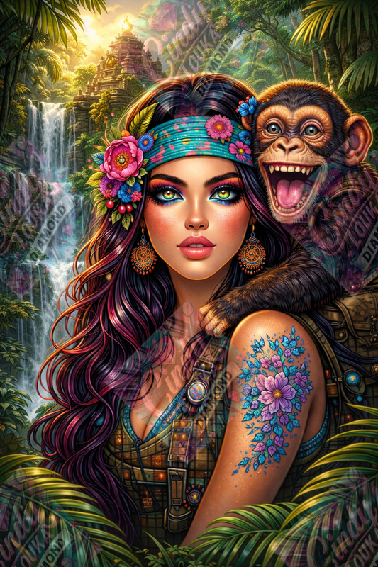 Complices de la Jungle Éternelle 60x90 cm