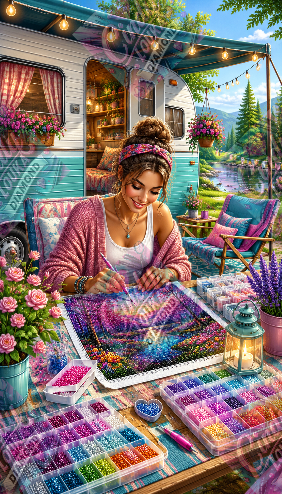 Escapade Diamond Painting 60x100 cm