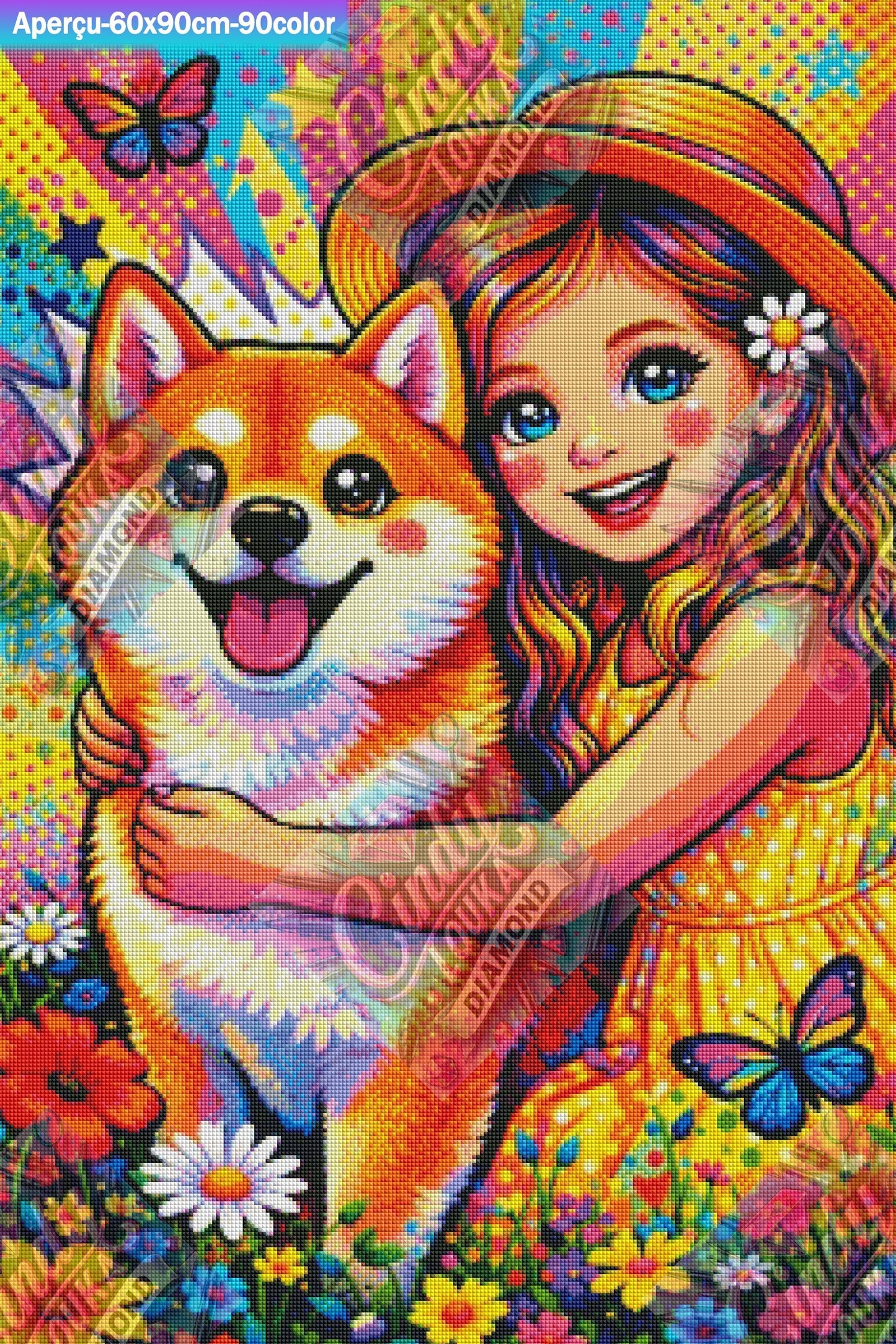 Mon Fidèle Shiba Inu 60x90 cm