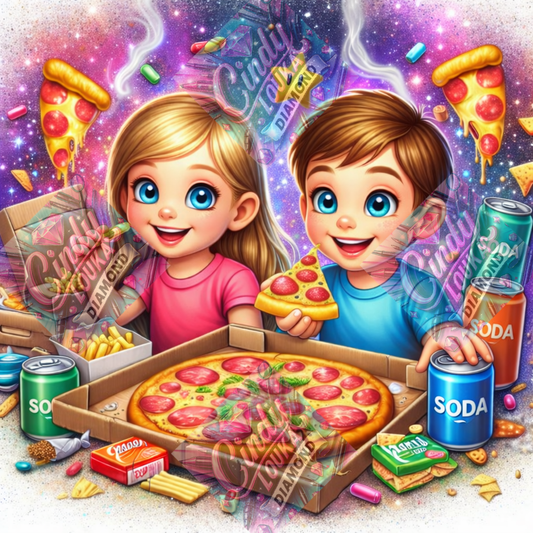Pizza Party 80x80 cm