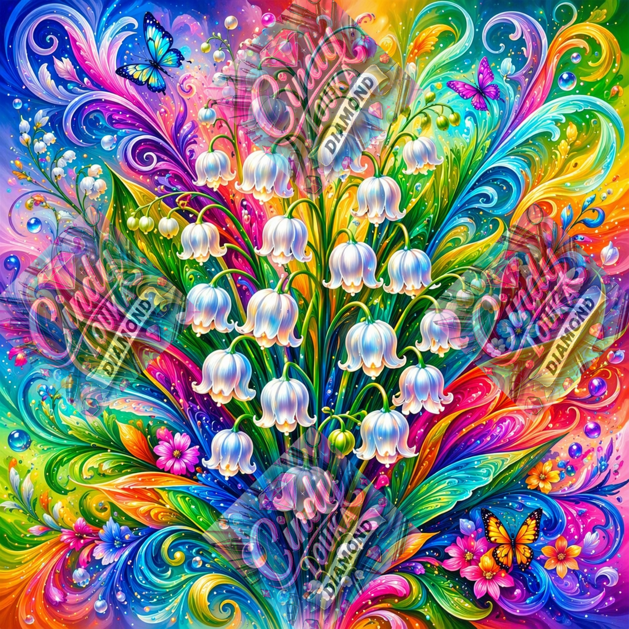 Un Brin de Bonheur 60x60 cm
