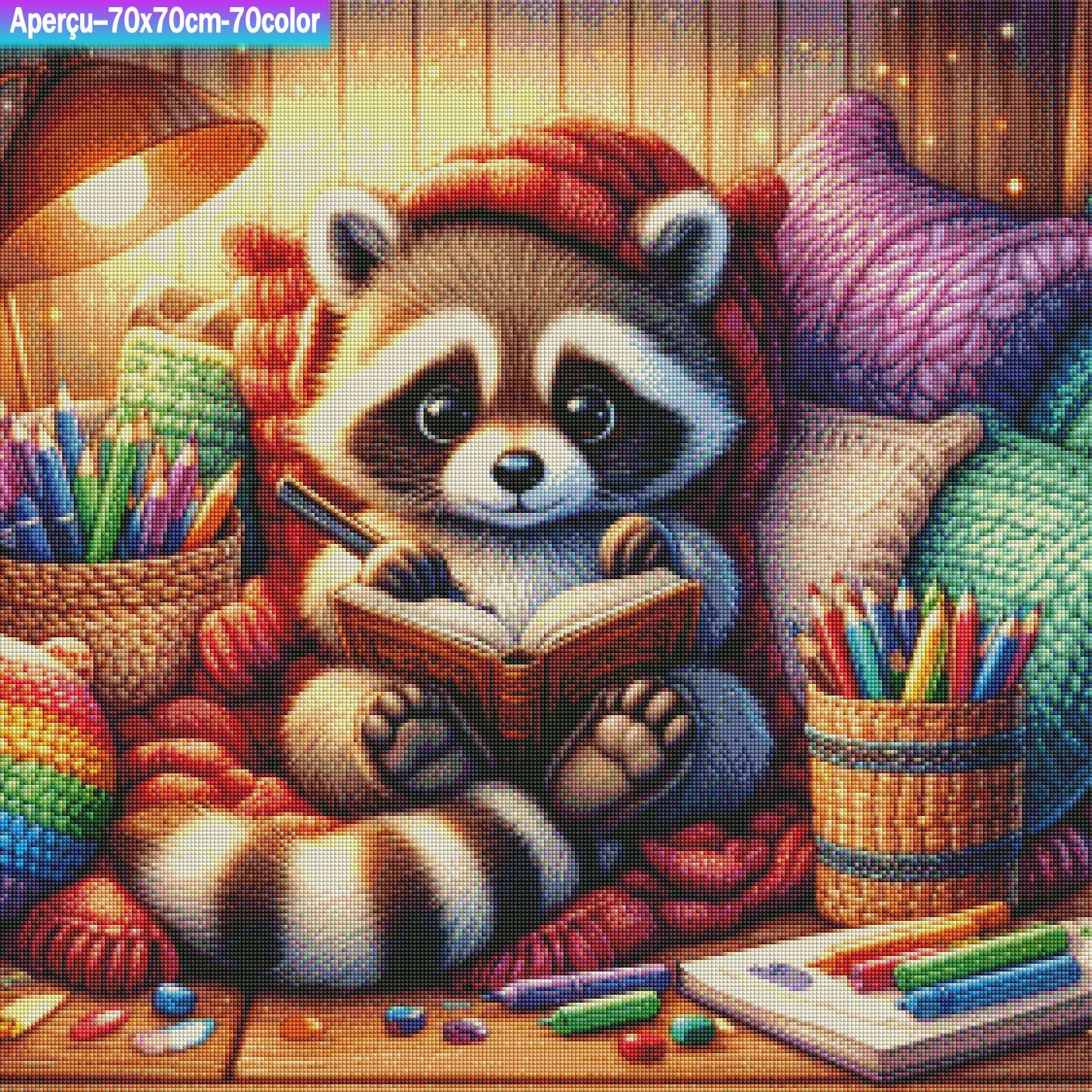 Coloriage cosy 70x70 cm