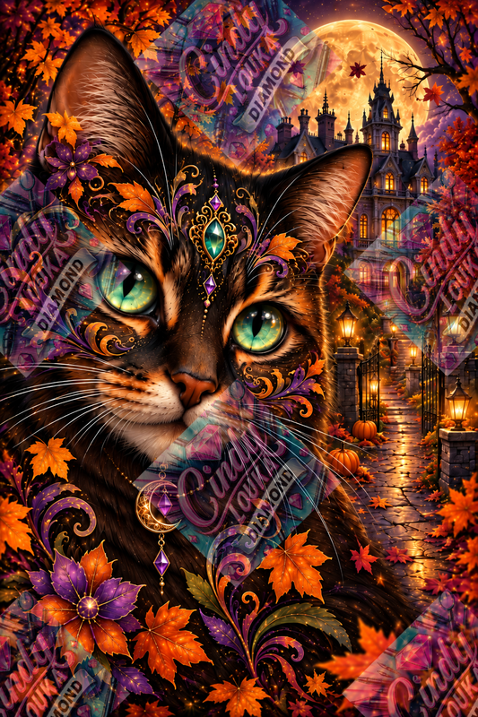 Le Chat des Sortilèges 60x90 cm