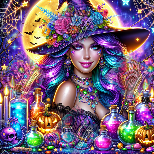 Sorcière Cosmique 80X80 cm