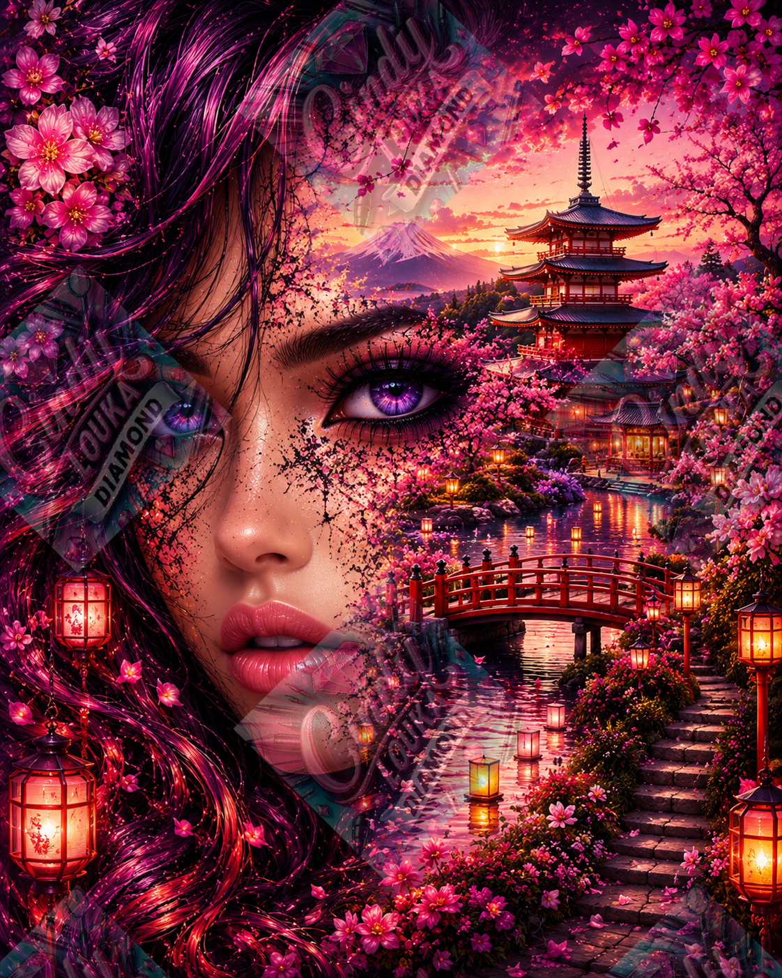 Les Yeux du Soleil Levant 60x75 cm