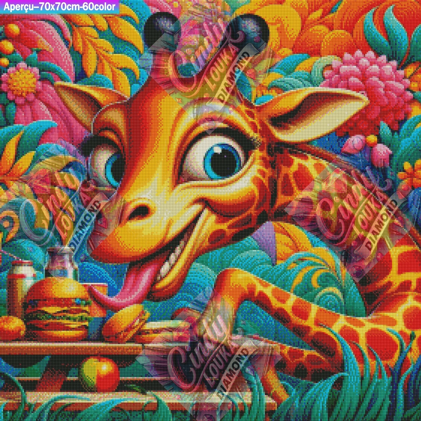 Mission Goûter Tropical 70x70 cm