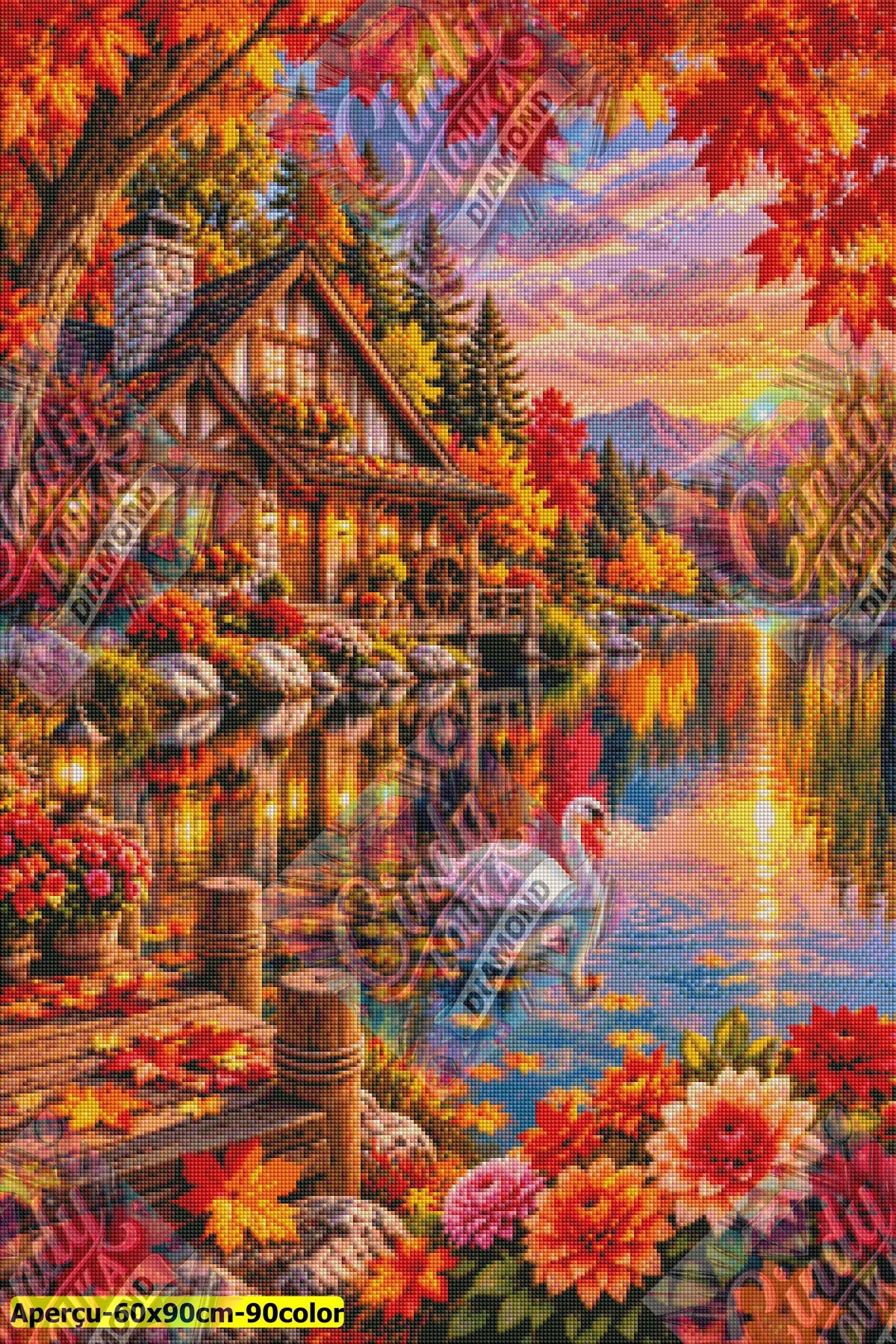 Sérénité Au Fil de l'Eau 60x90 cm