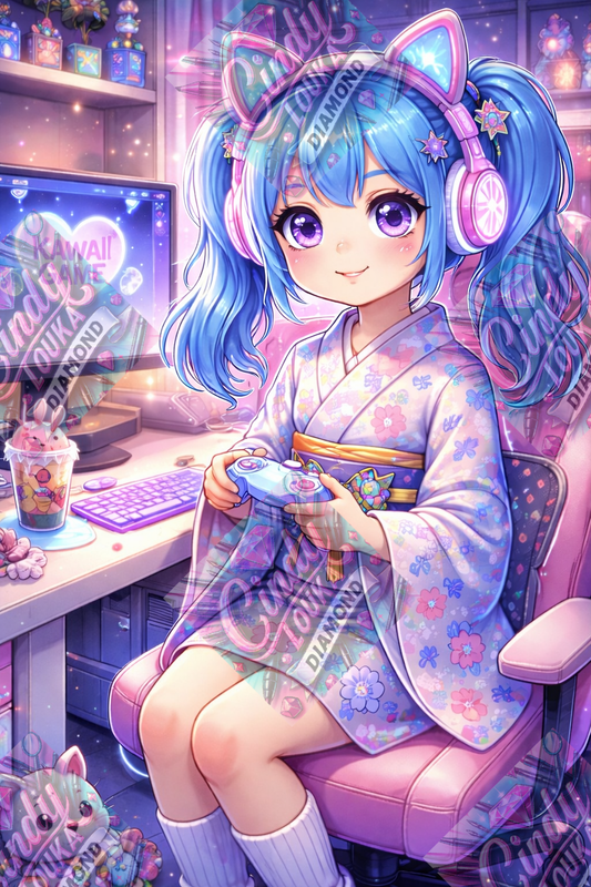 Petite Gameuse Etoilée 60x90 cm