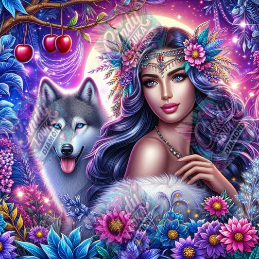 Lune D Améthyste 70x70 cm