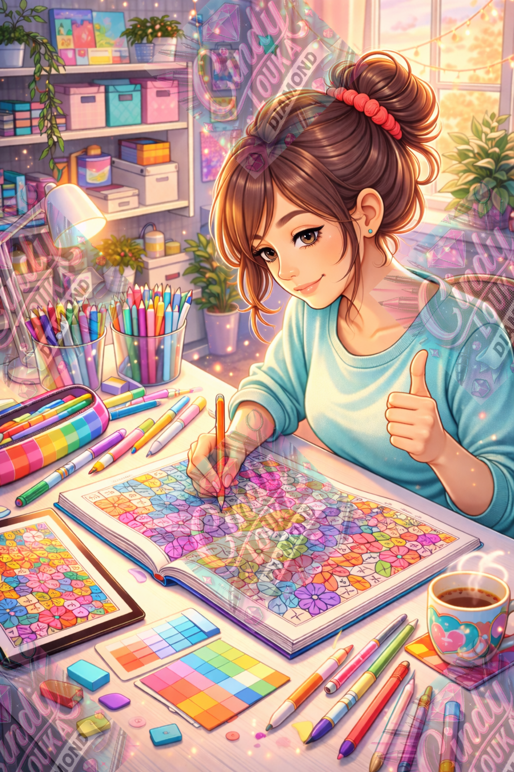 Mission Coloriage Mystère Réussie 60x80 cm