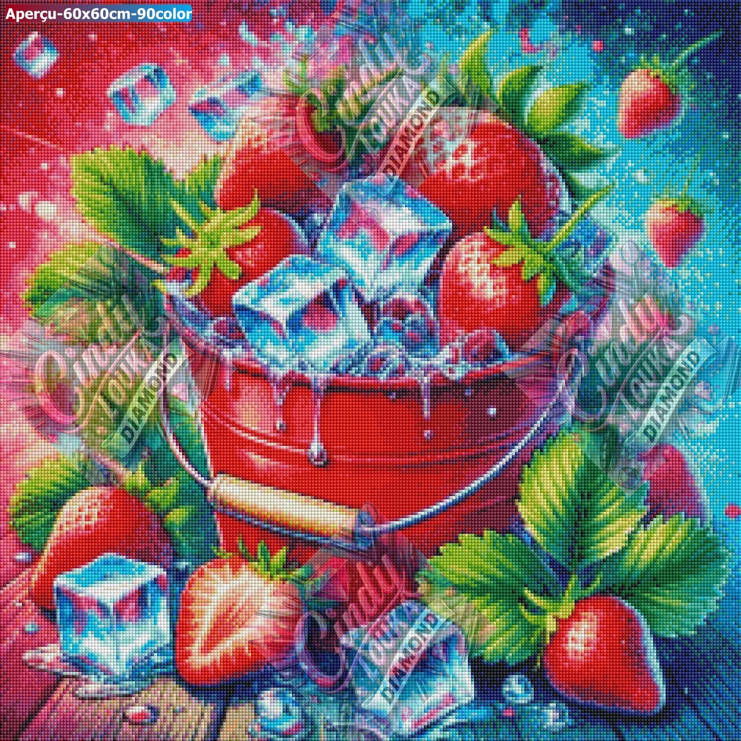 Explosion de Fraîcheur 60x60 cm