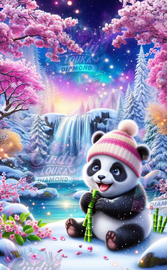 Le Jardin Boréal du Panda 60x90  cm