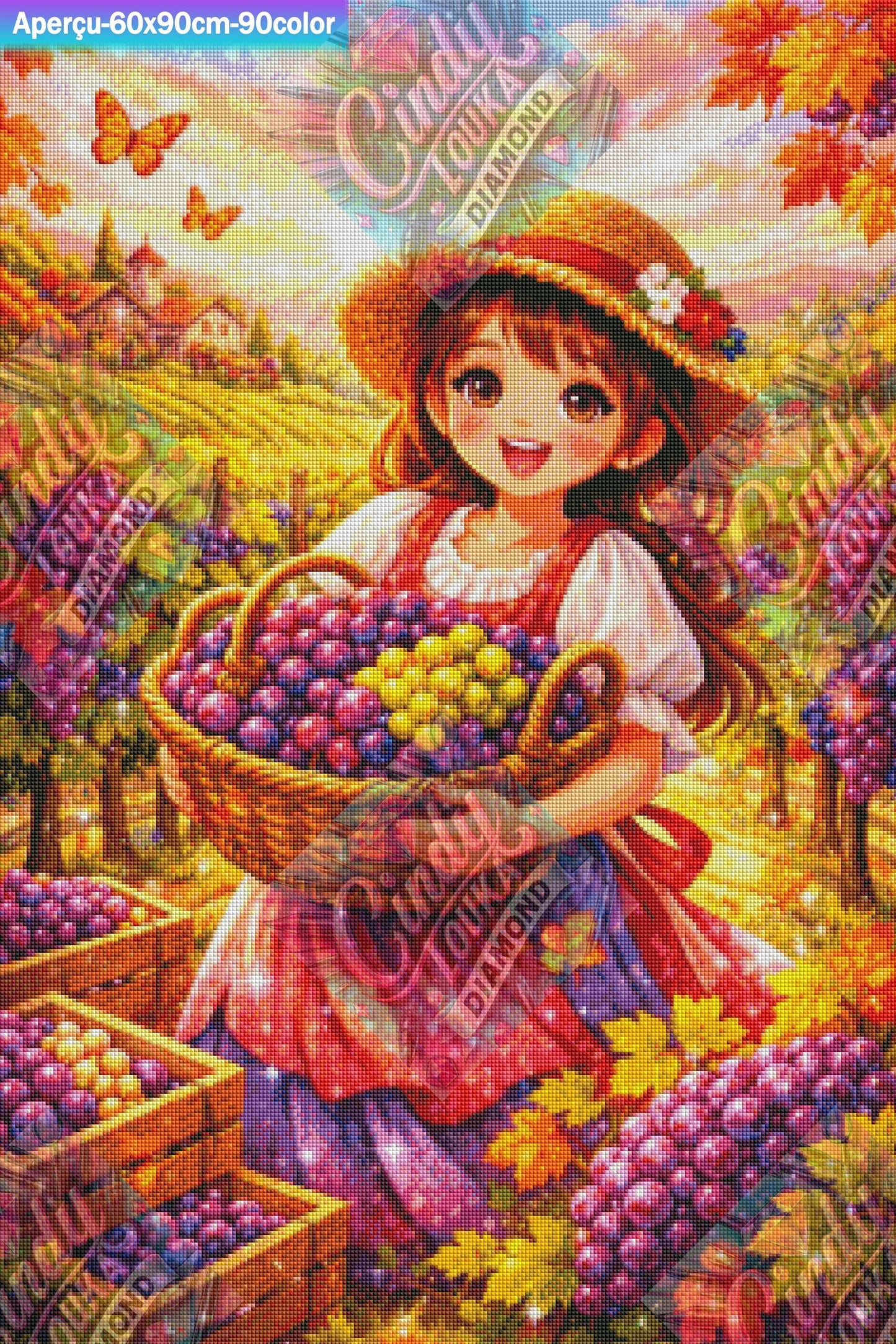 La Petite Vendangeuse 60x90 cm