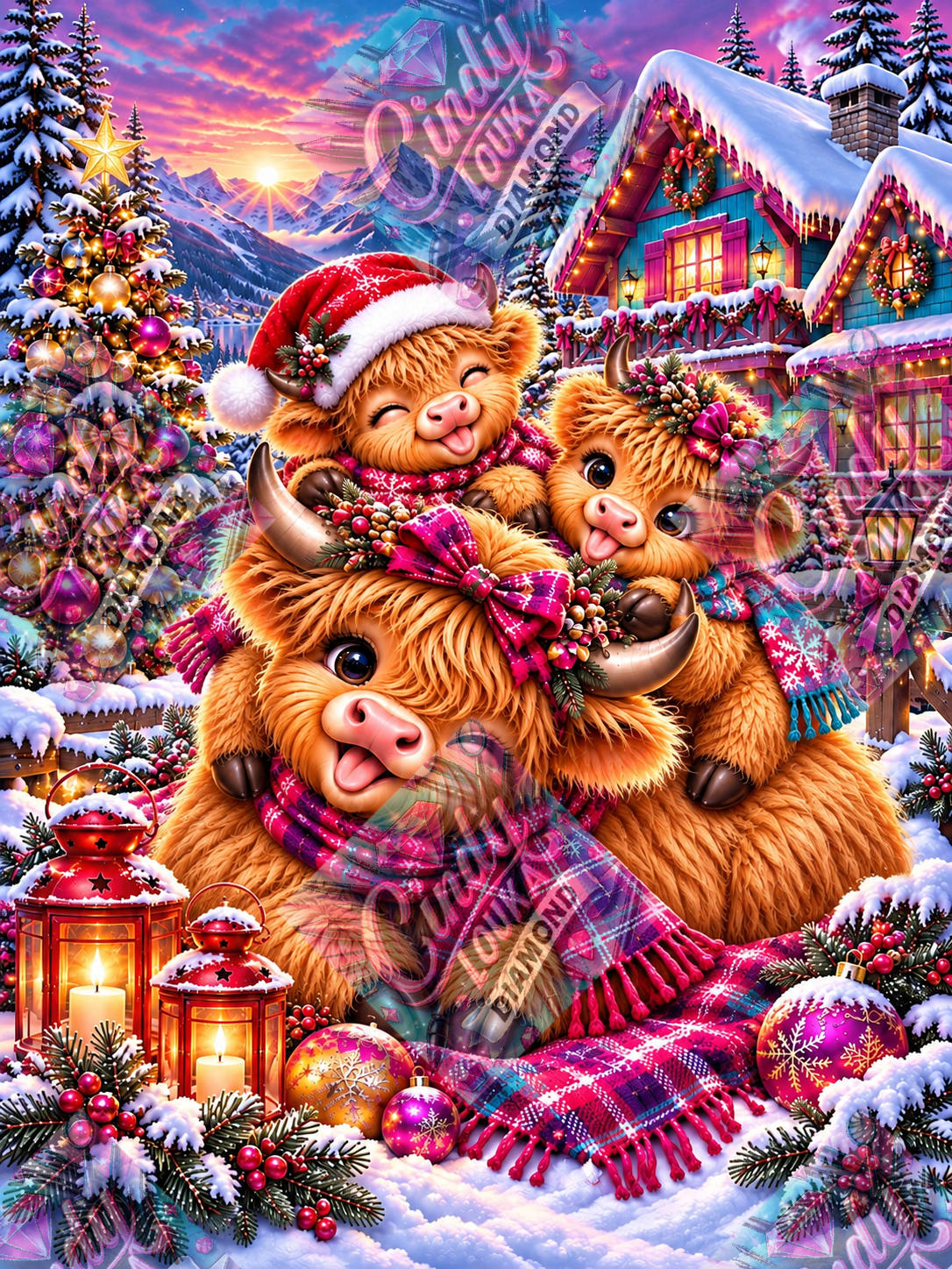 La Joyeuse Tribu Highland 60x80 cm