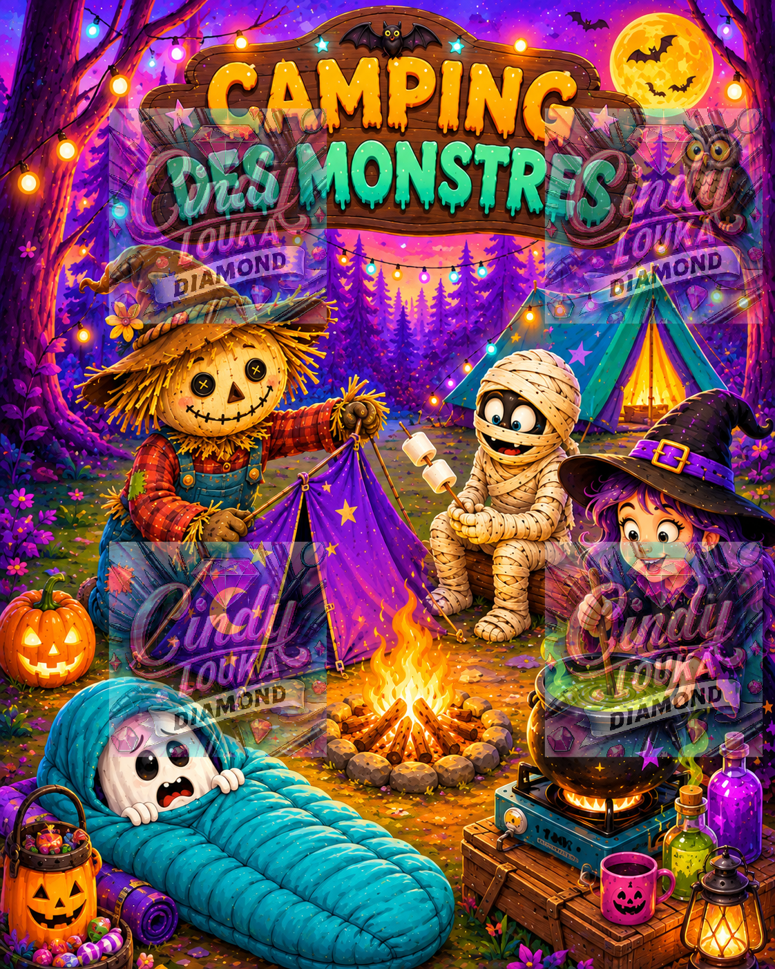 La Folle Nuit d’Halloween 60x80 cm