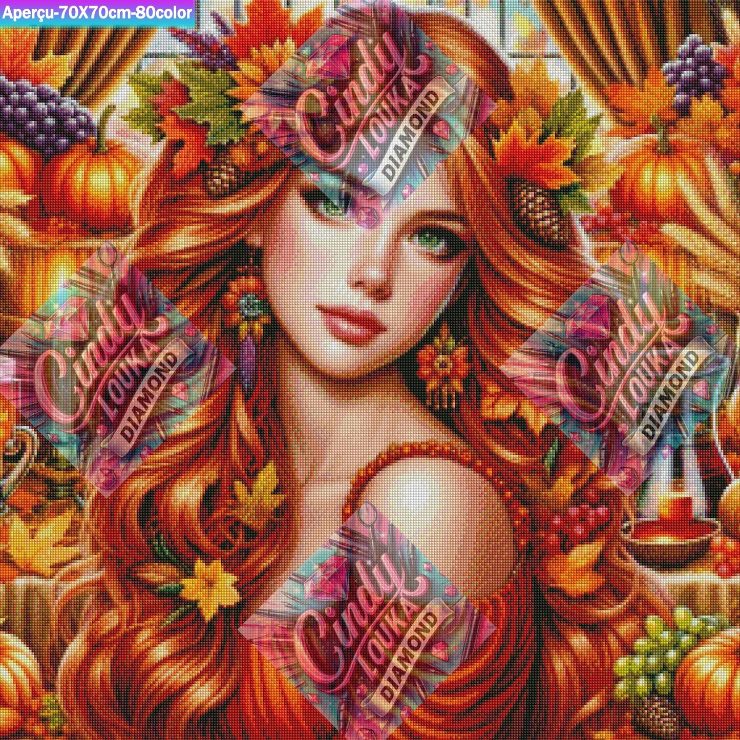 Douceur d Automne 70x70 cm