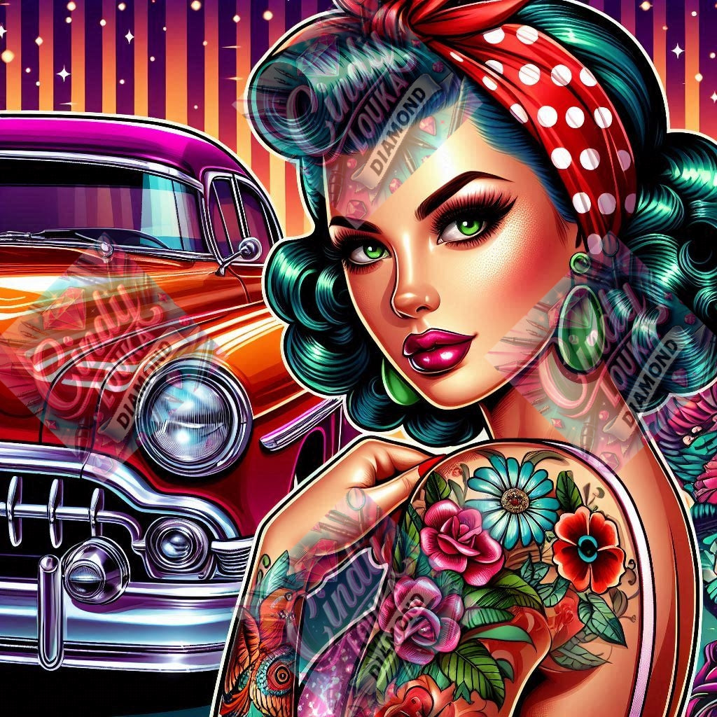 Rockabilly Queen 70x70 cm
