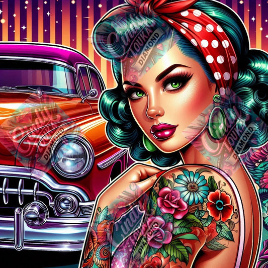 Rockabilly Queen 70x70 cm