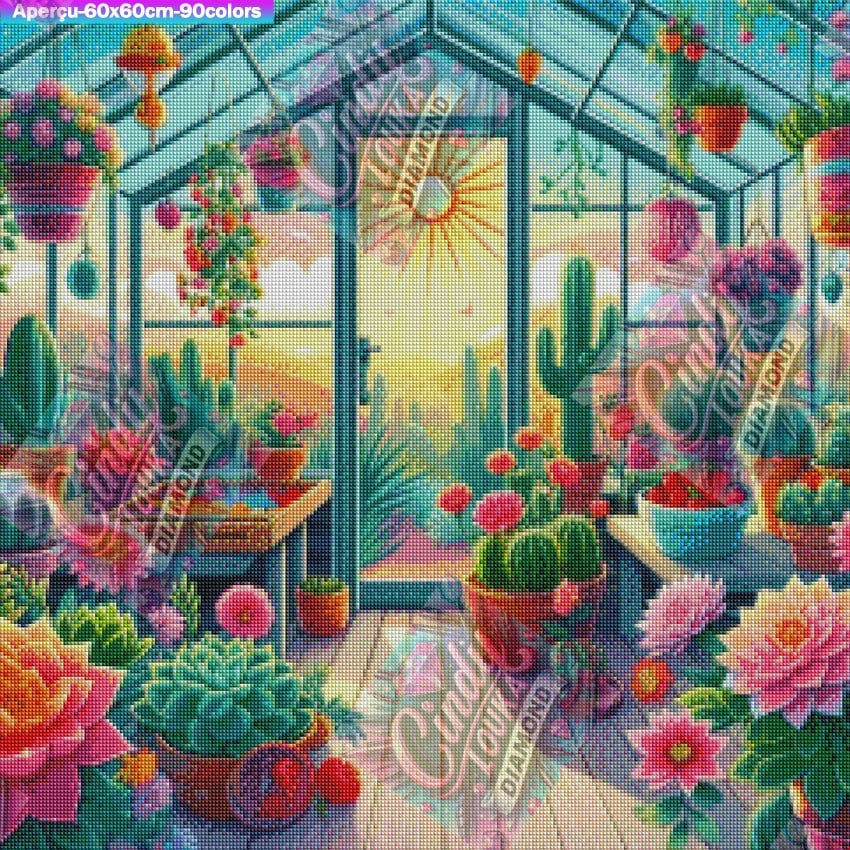 Jardin de Lumière 60x60 cm