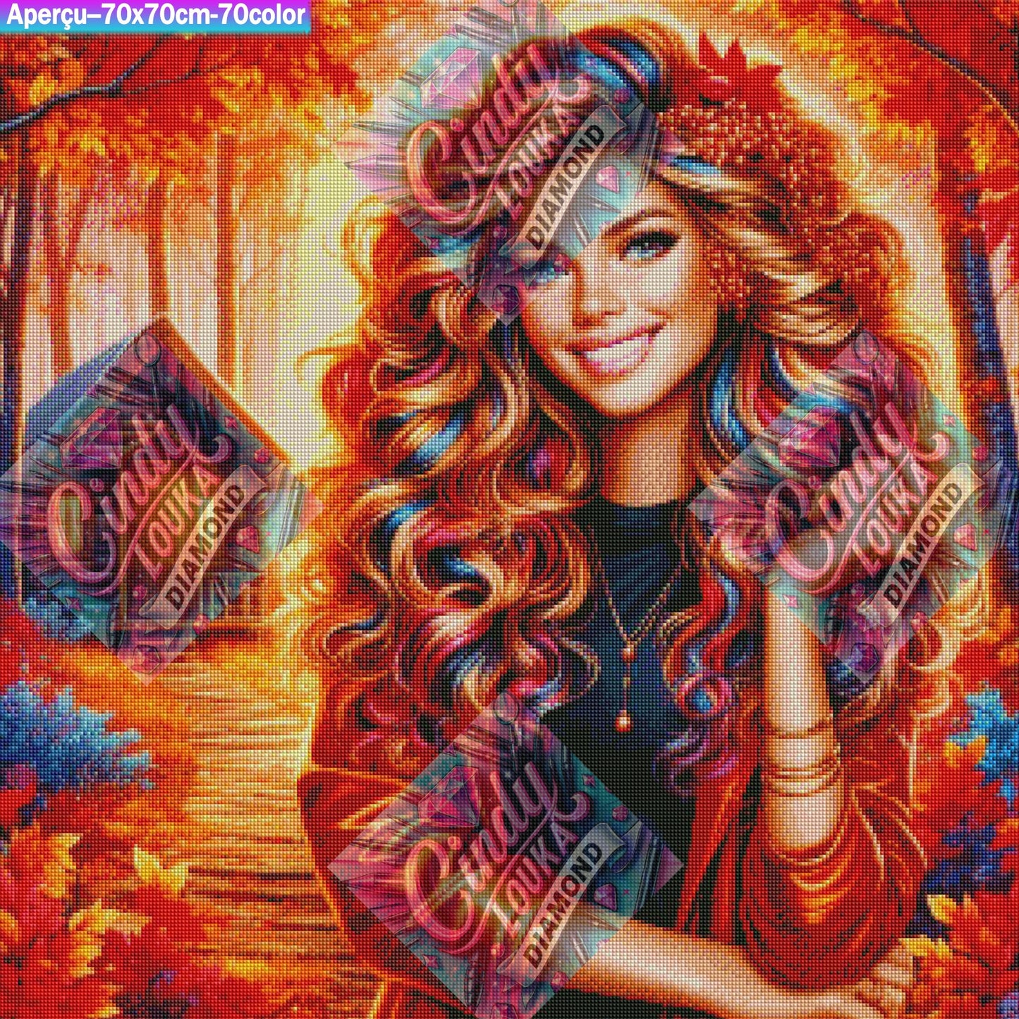 Mélodie d'Automne 70x70 cm