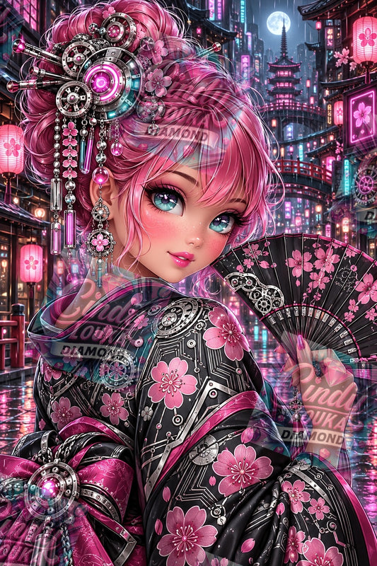 Sakura Mécanique 60x90 cm