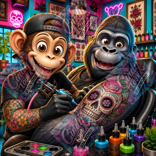 Le Roi du Tattoo 75x75 cm