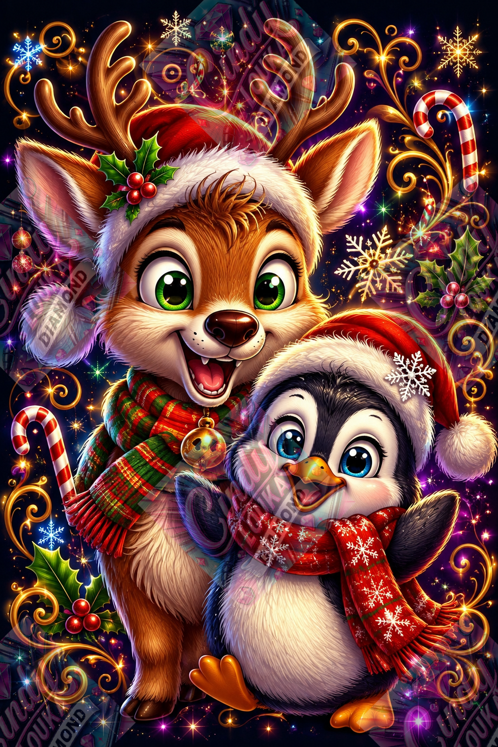 Les Copains de Noël 60x80 cm
