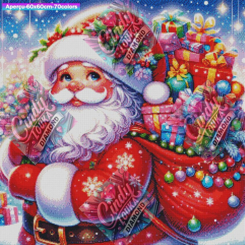 Le Noël du Père Noël  60x60 cm