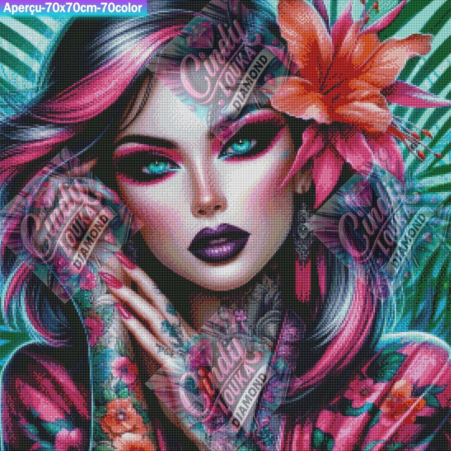 Regard de Braise 70x70 cm