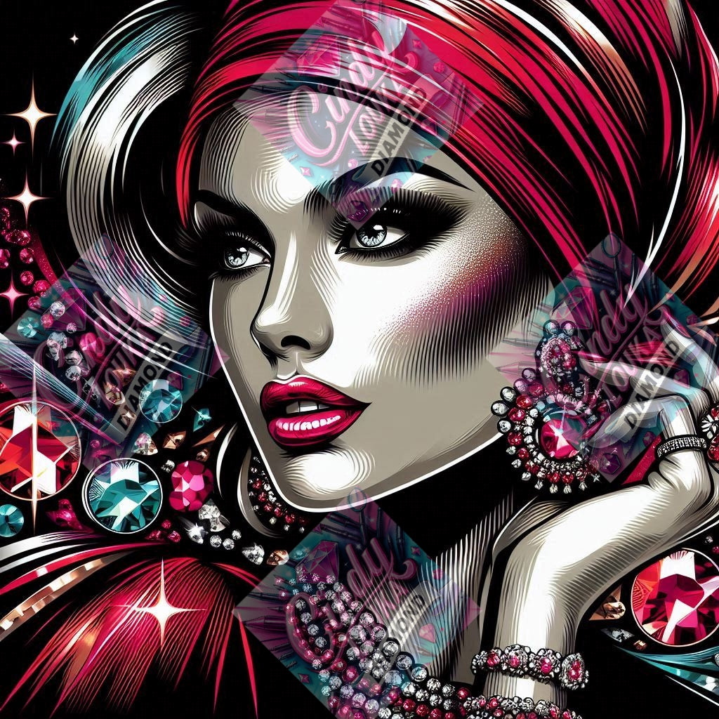 Diamants de Minuit 70x70 cm