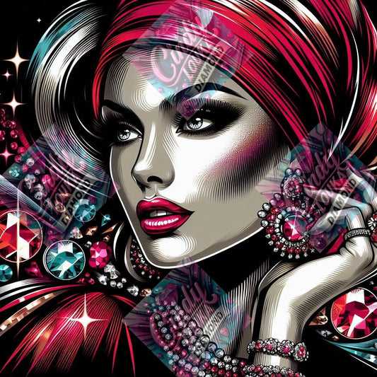 Diamants de Minuit 70x70 cm