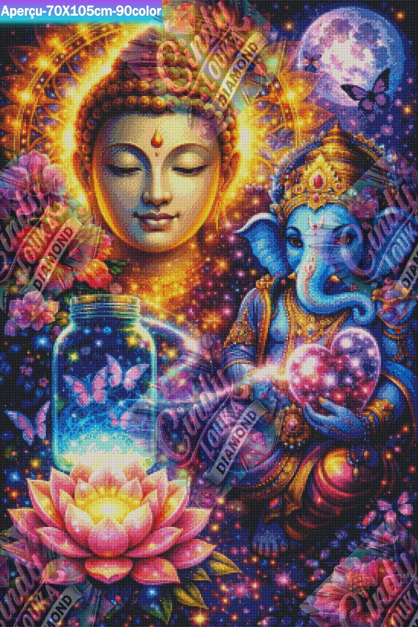 Lumière des Mondes 60x100 cm